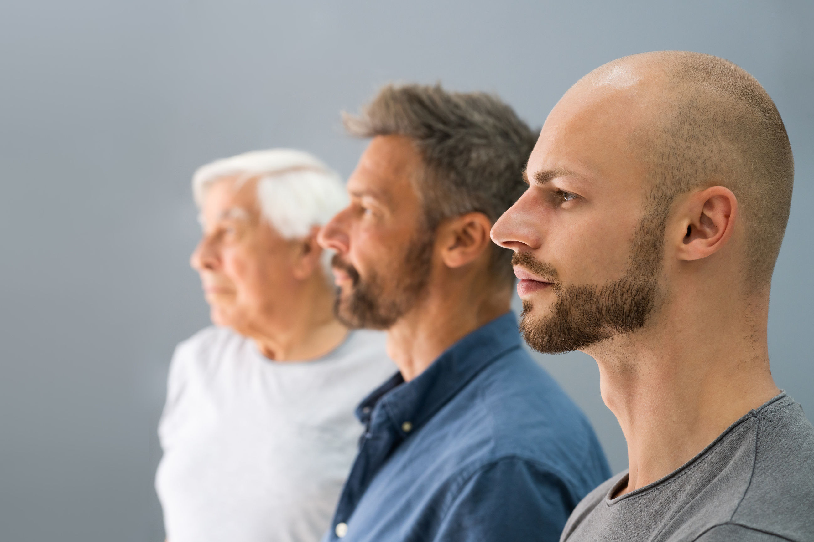 Three Generation Men Family Portraits